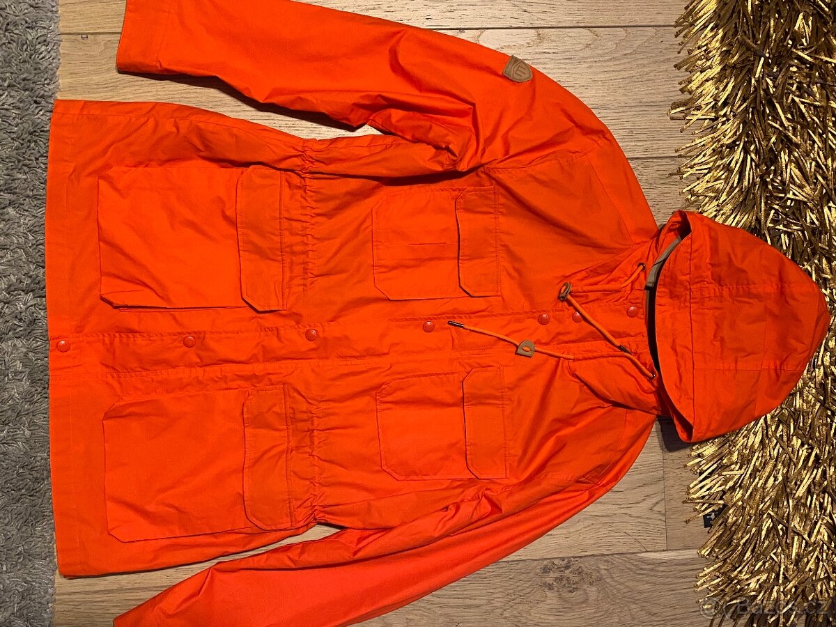 Super Dry bunda, 3/4 parka, oranžová “S” spíše “M” - 3