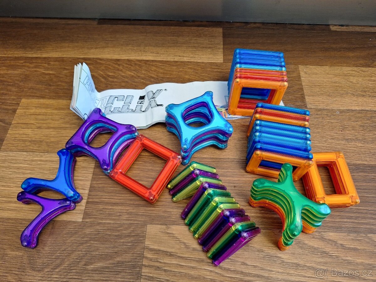 Magnetická stavebnice Powerclix 50 ks - 3