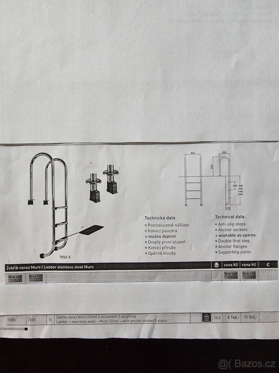 Bazénový žebřík - 3