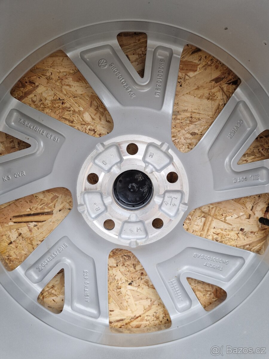 5x112 r18 kola disky volkswagen golf 8 225/40 18 zimni rafky - 3
