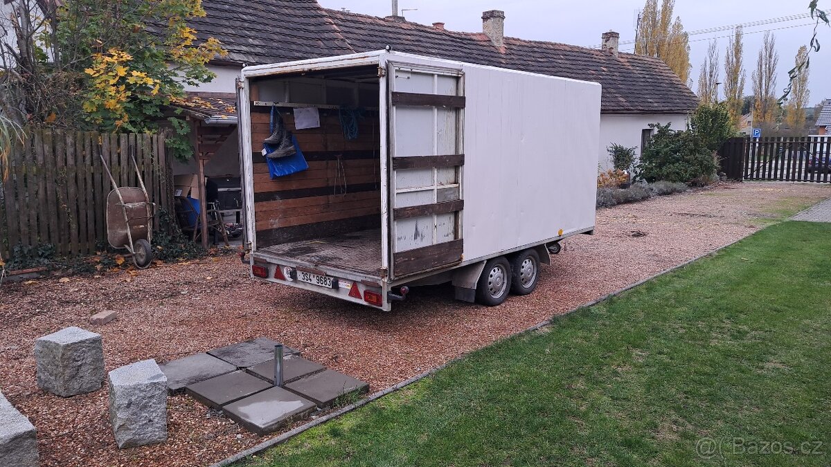 Dvouosý brzdeny vozík za auto - 3