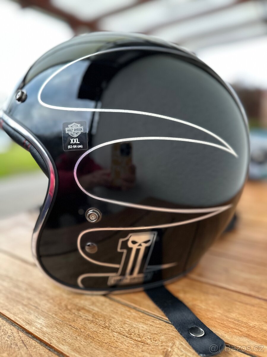 Helma Harley Davidson xxl černá lesk - 3