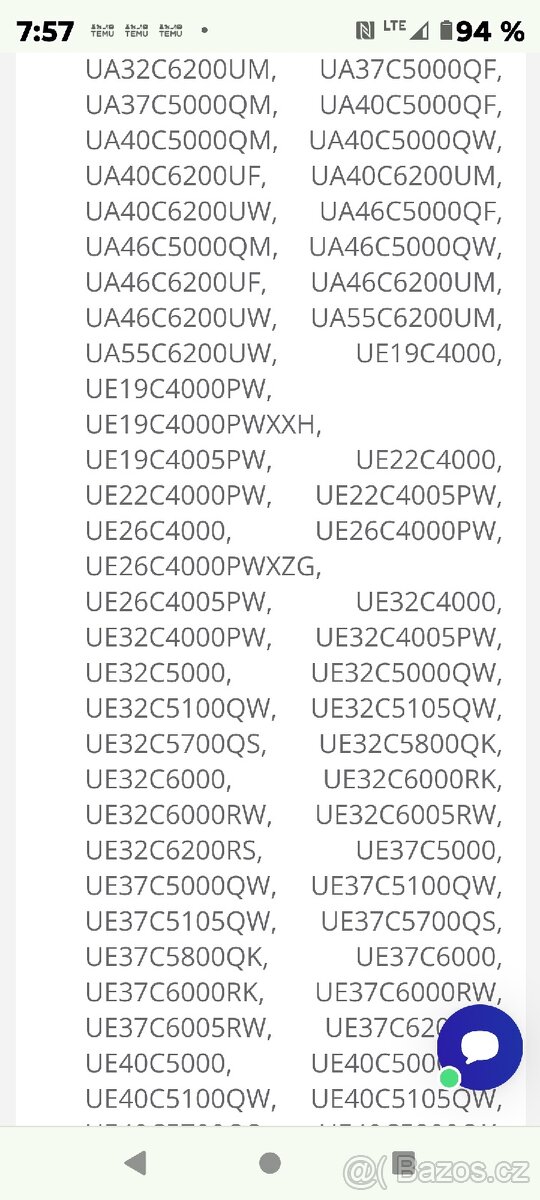 Samsung dálkový ovladač. - 3