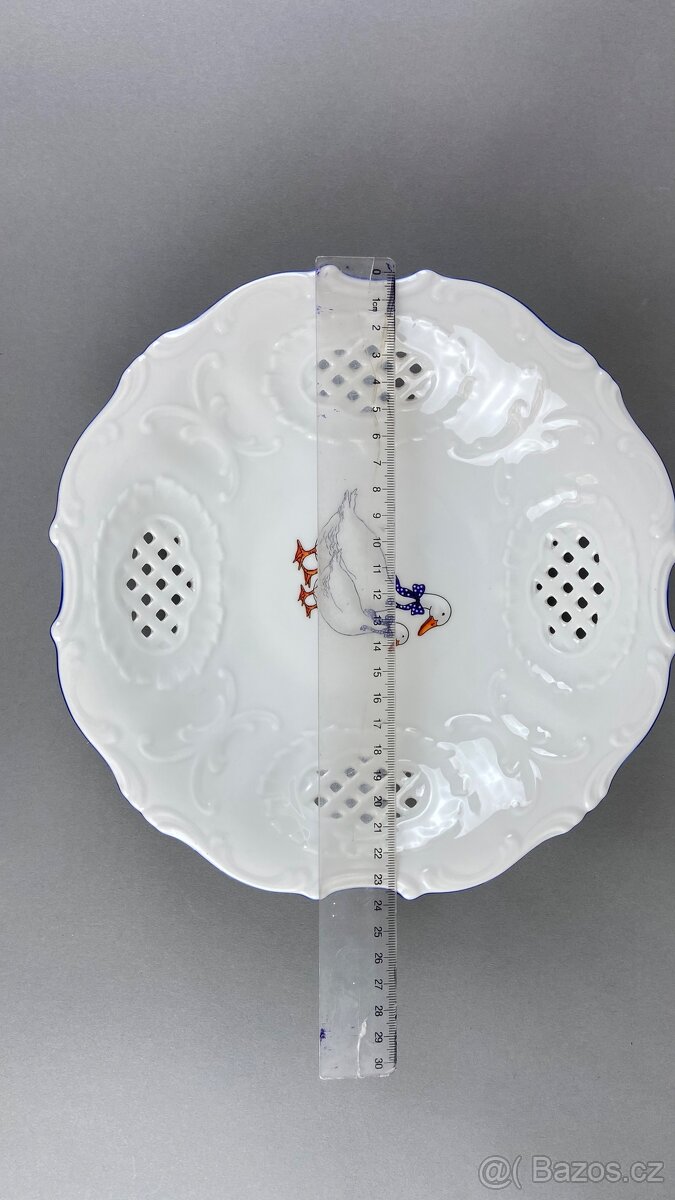 Mísa s husou prořezávaná s modrou linkou - 3