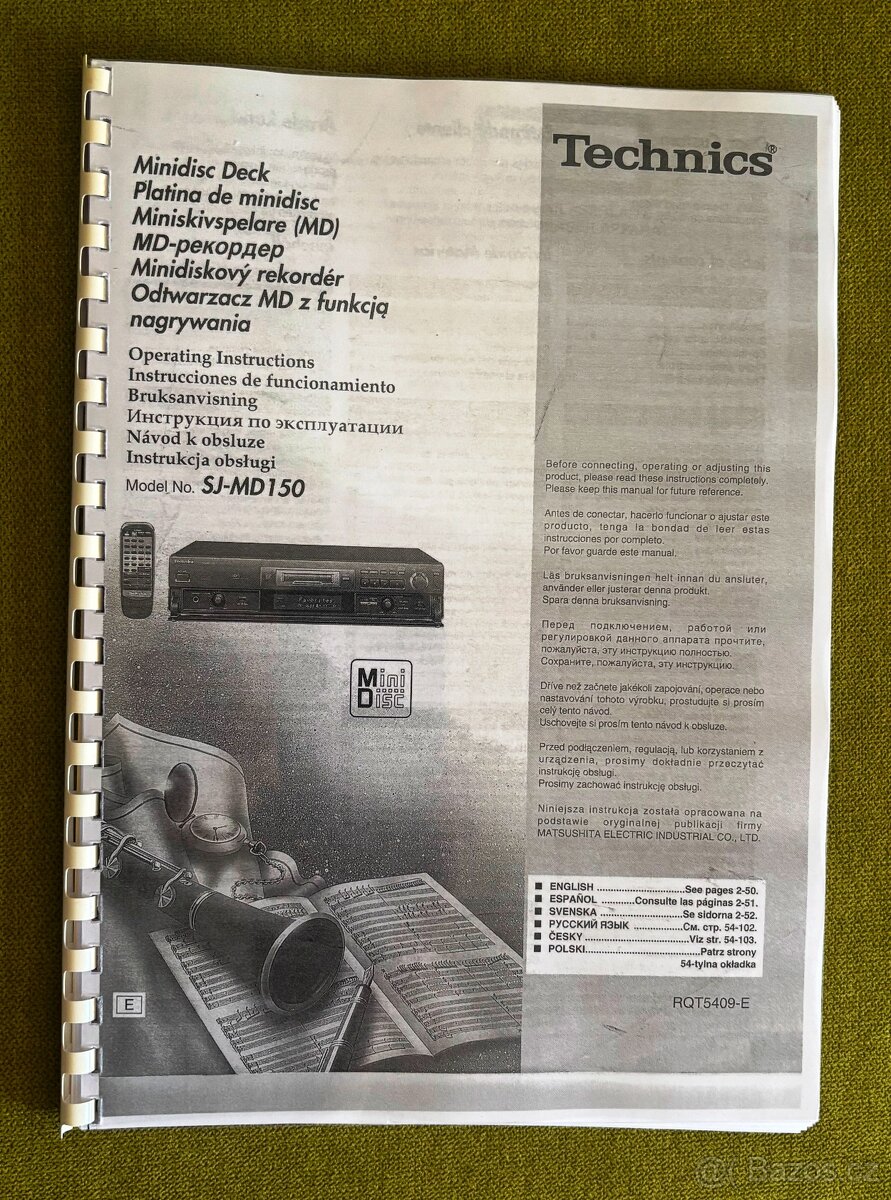 Technics SH-GE90 Manual - 3