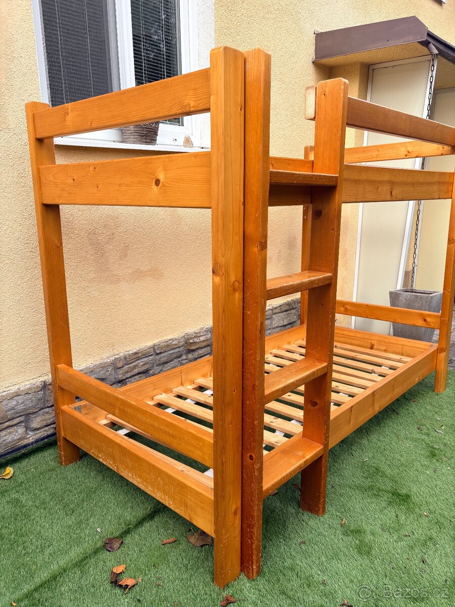 Dřevěná patrová postel 200x90 - 3