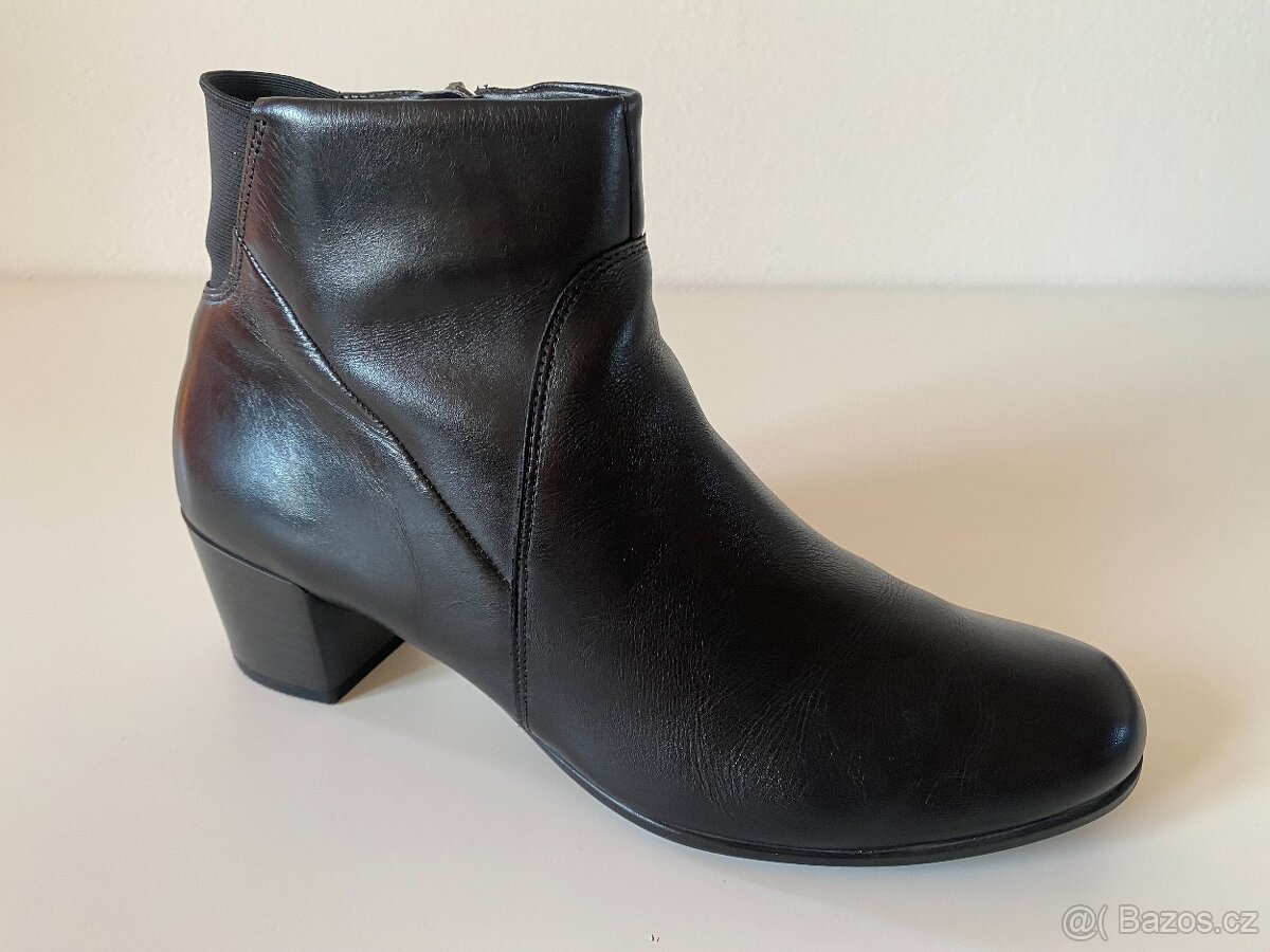 Kožené kotníkové boty Ecco - 3