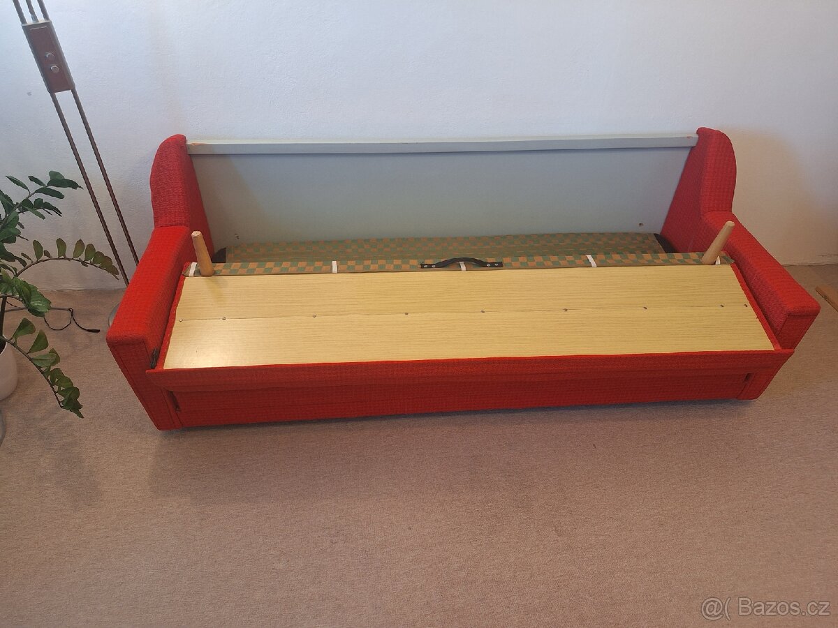 Retro socialistická rozkládací sedačka za odvoz - 3