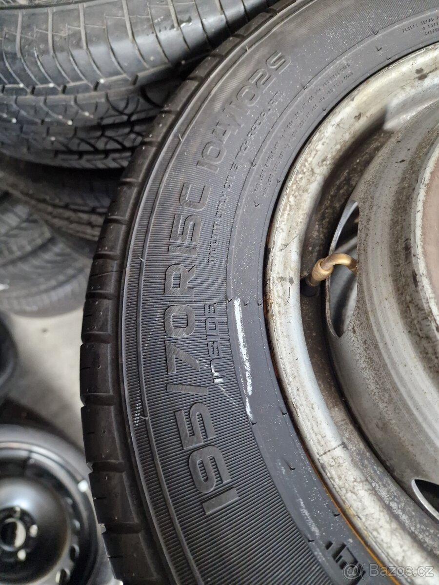 195/70/15C Letní kola MB Sprinter VW LT Van tupláky 6x205 - 3