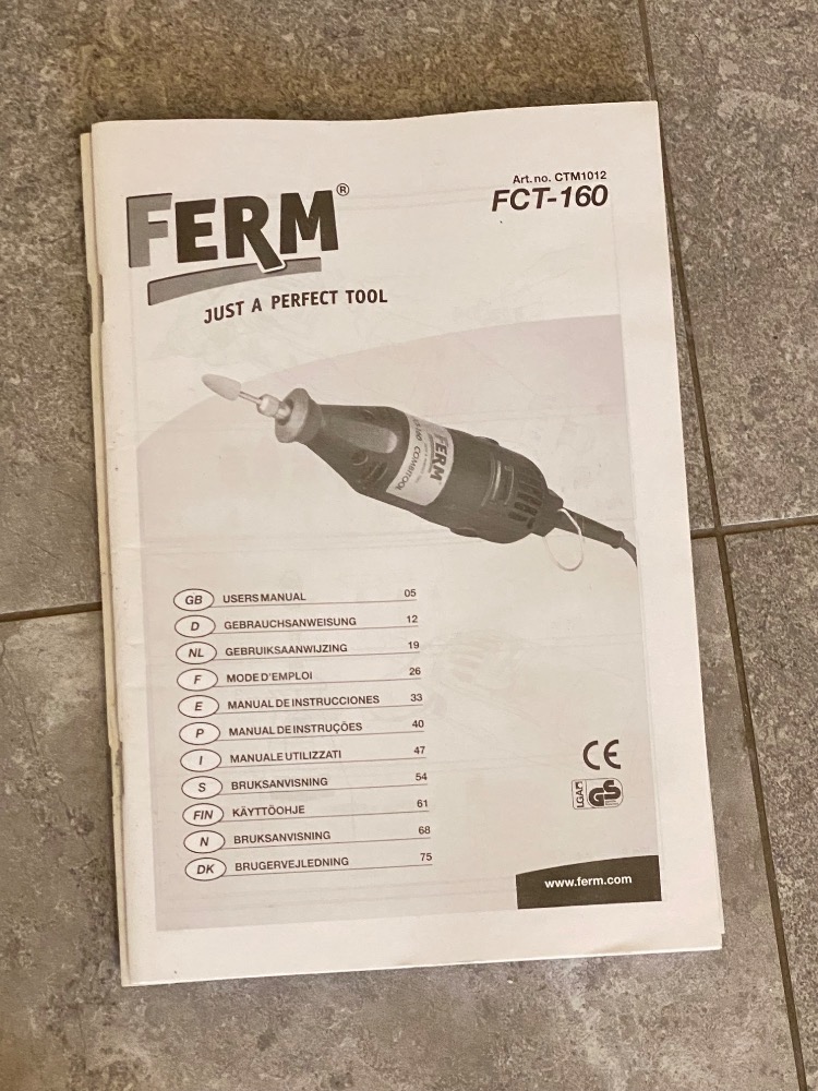 Přímá bruska FERM FCT-160 - 3