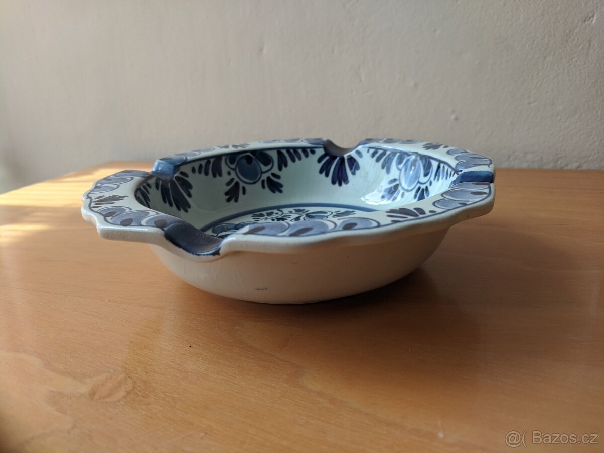 Originál ručně malovaná porcelánová miska / popelník Delft - 3