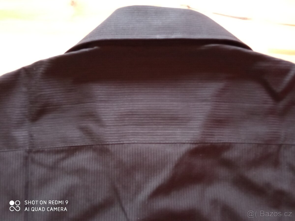 černá slim košile, vel.M - 3