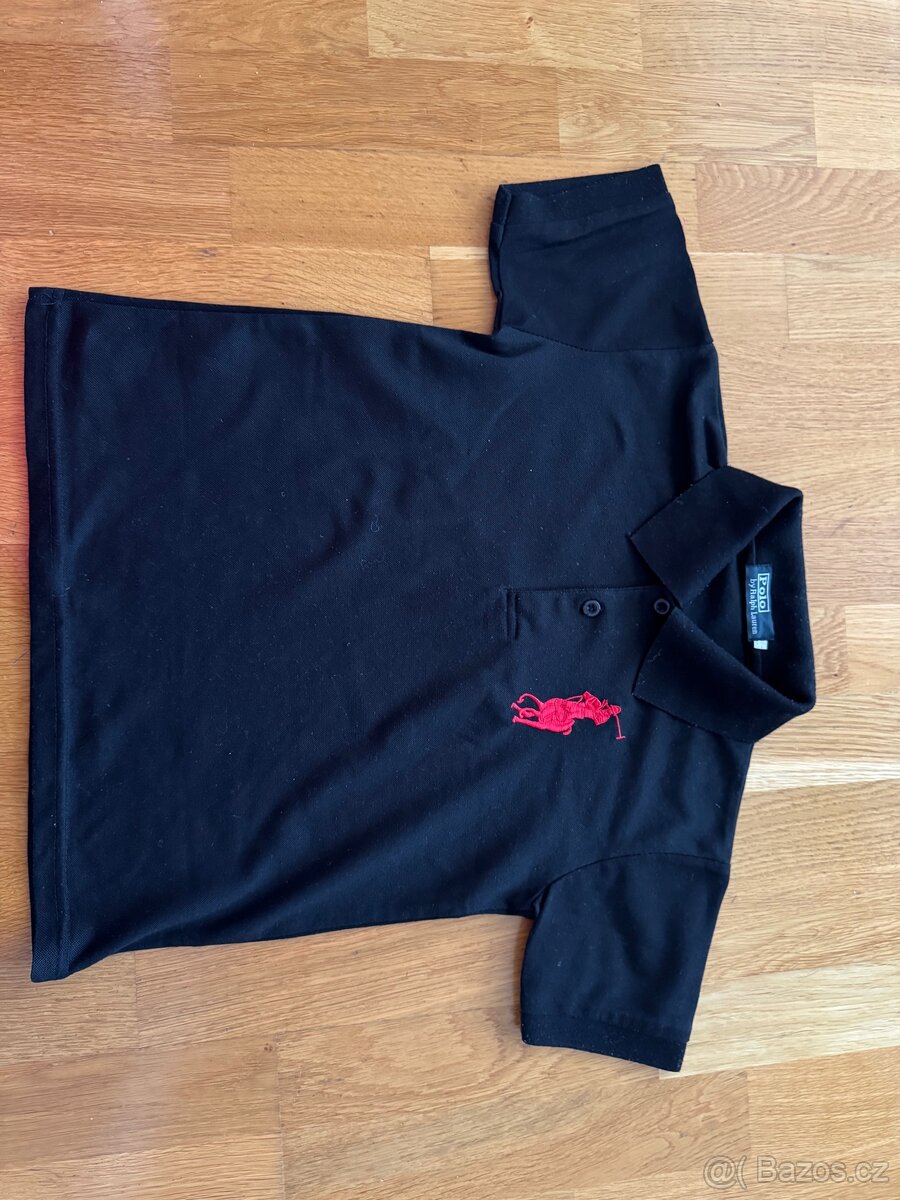 Tričko černé s límečkem Polo, vel. 8let - 3