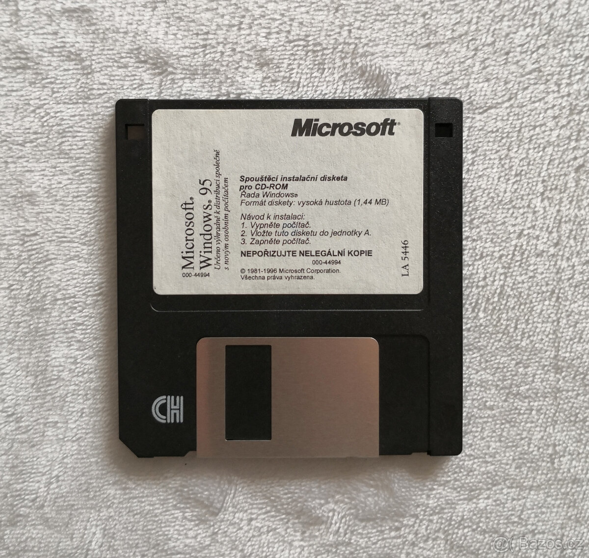 Originál Microsoft Windows 98 spouštecí instalační disketa - 3