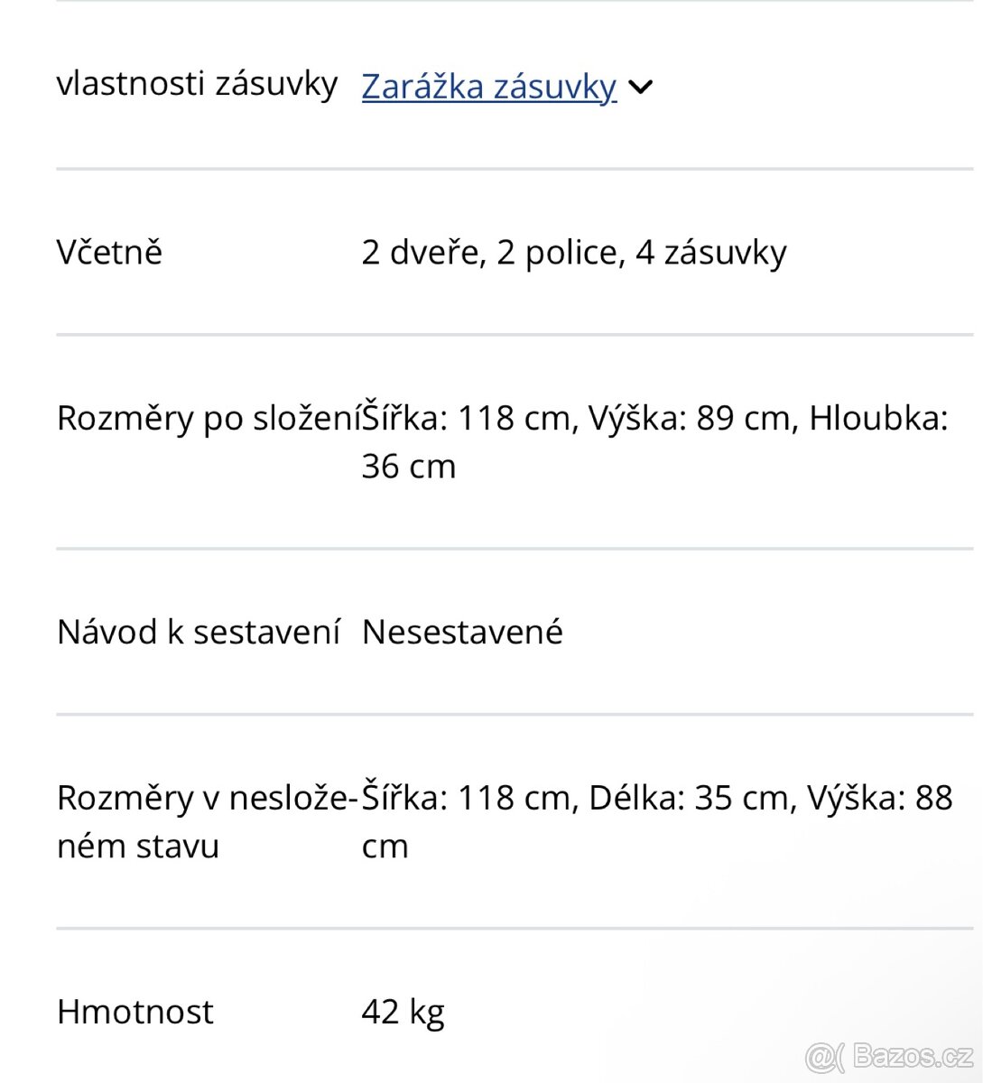 JENSLEV komoda/příborník JYSK - 3