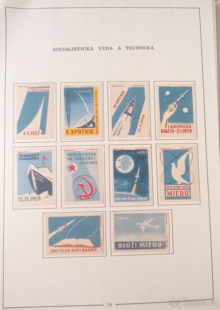 Album 363 zápalkových nálepek Slovensko 1961–1963 - 3