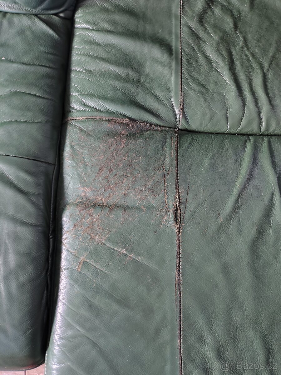 kožená sedací sedačka do u - 3