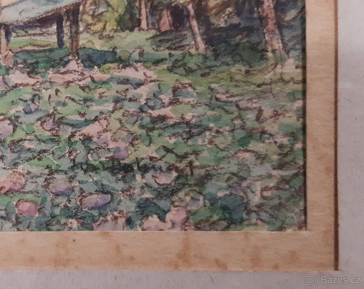 Obraz originál " Valašské chalupy " autor Josef Dohnal - 3