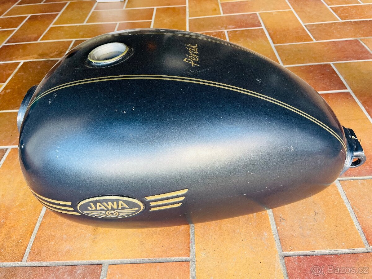 Nádrž + držáky Jawa nový Pérák - 3