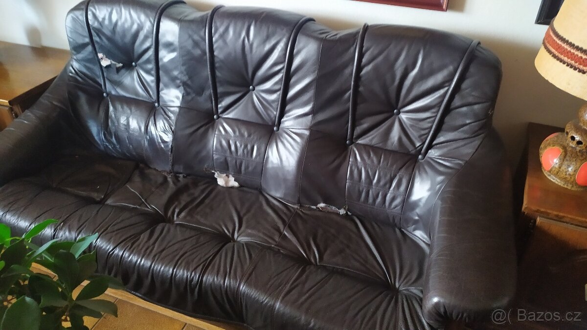 Rustikální kožená souprava - 3