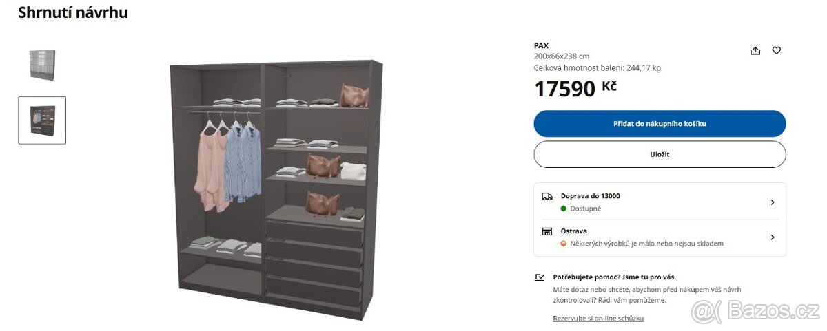 Tmavá IKEA skříň - 3