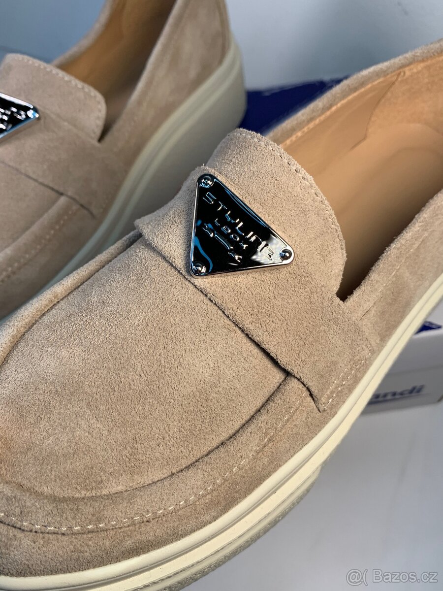 Dámské Loafers/ Mokasíny Kůže Nove - 3