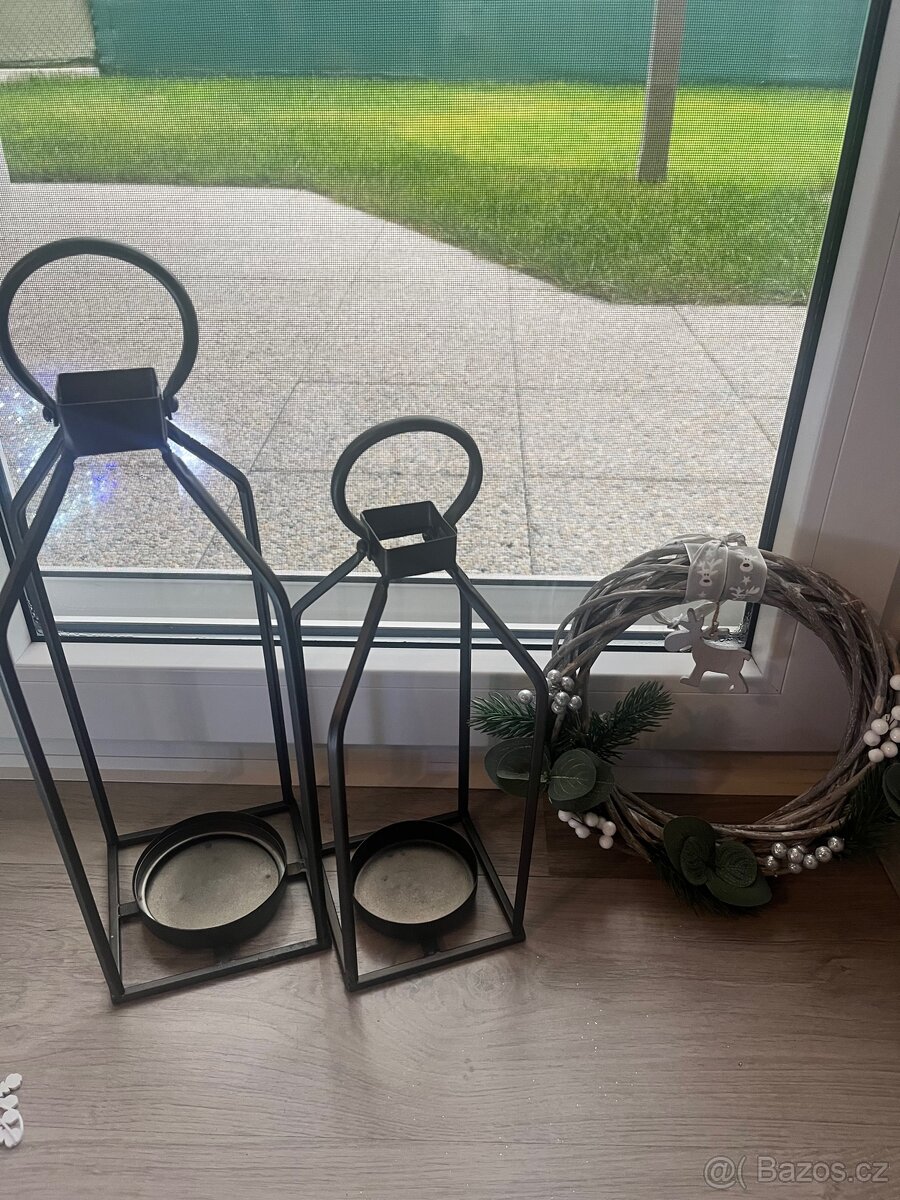 Vánoční dekorace- lucerny, světýlka, ozdoby - 3