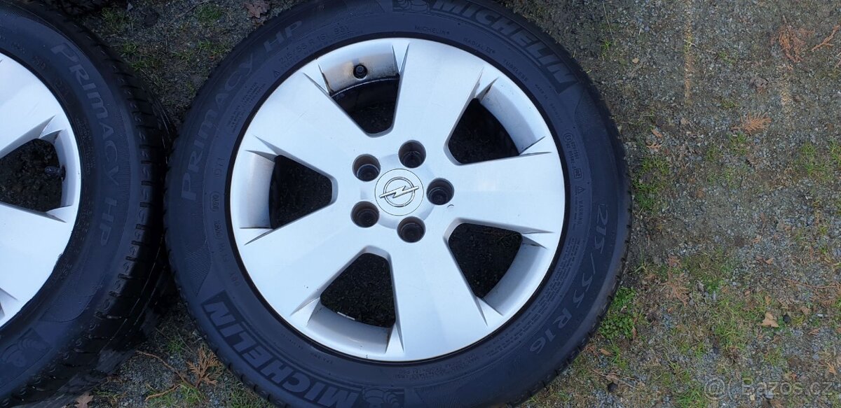 Sada kol Opel Vectra C letní pneu Michelin 215/55 R16 - 3