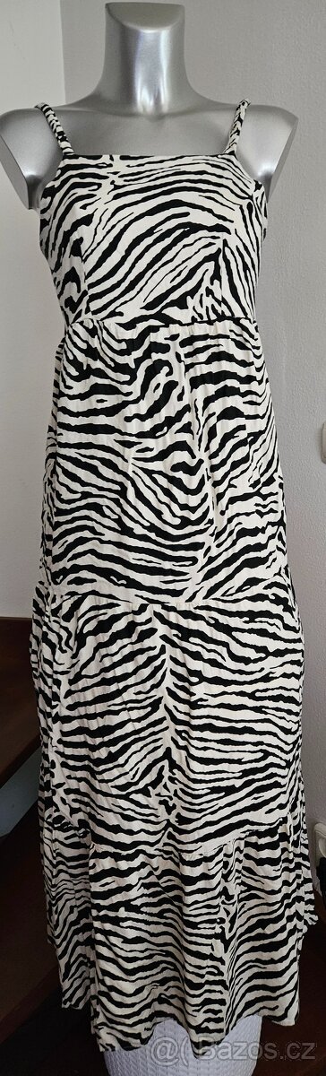 Dlouhé letní šaty na ramínka vel. M, zn. TERRANOVA. - 3