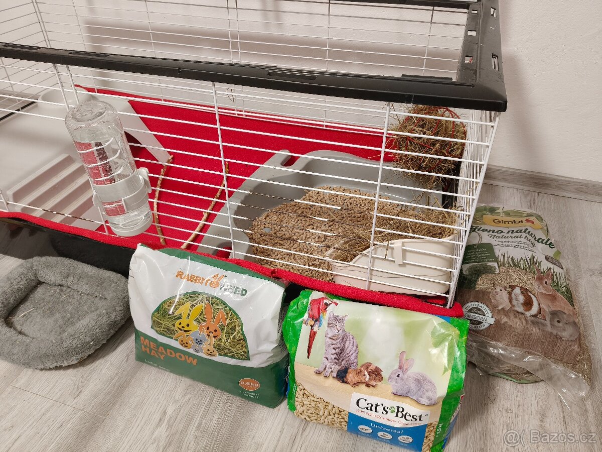 Klec pro králíky s vybavením - 3