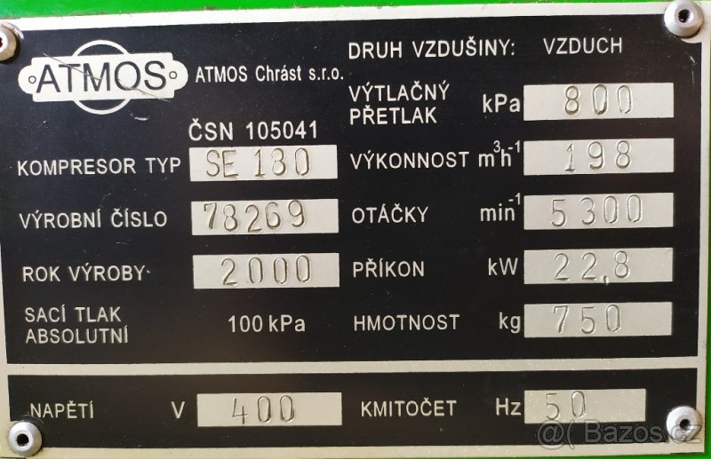 Kompresor ATMOS SE 180 - 3