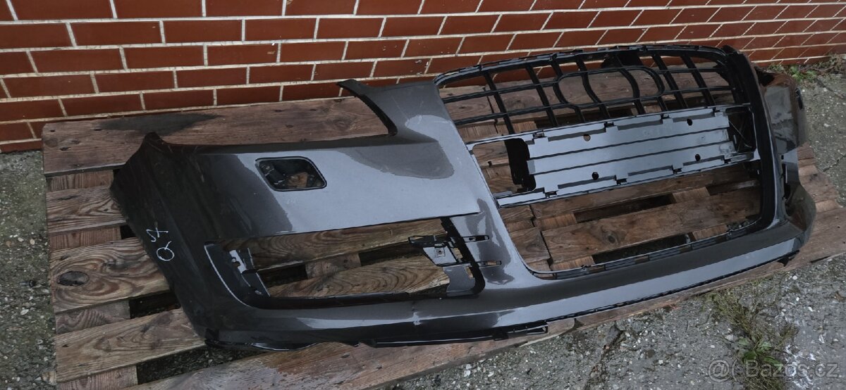 Audi Q7, přední nárazník, 07-11, šedá - 3