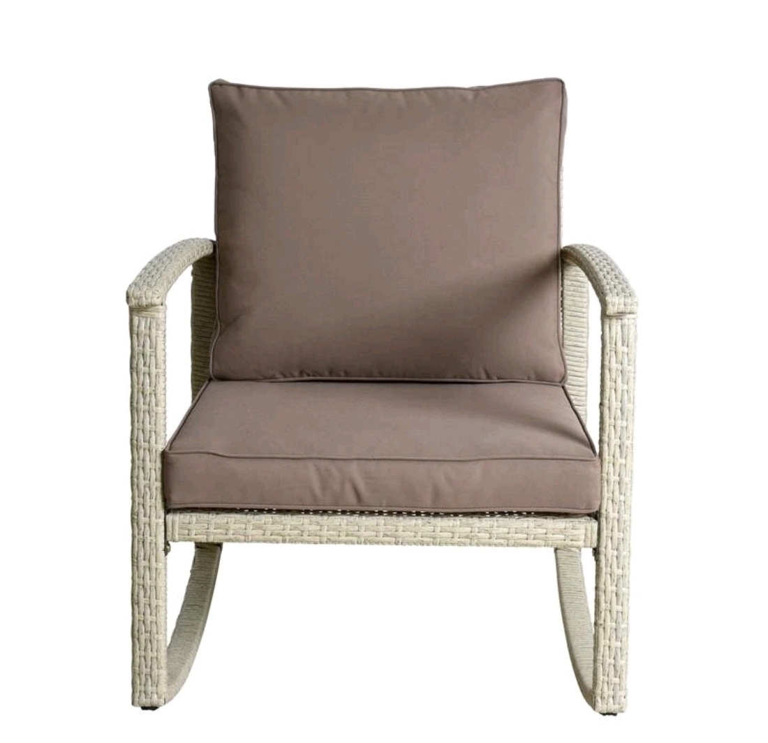 Ratanové relaxační houpací křeslo - 3