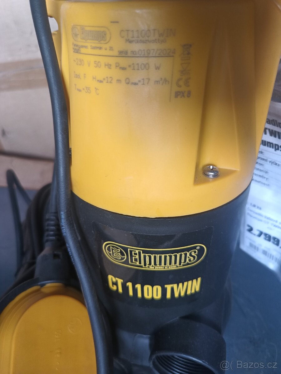 Elpumps Kalové ponorné čerpadlo CT TWIN 1100 - 3