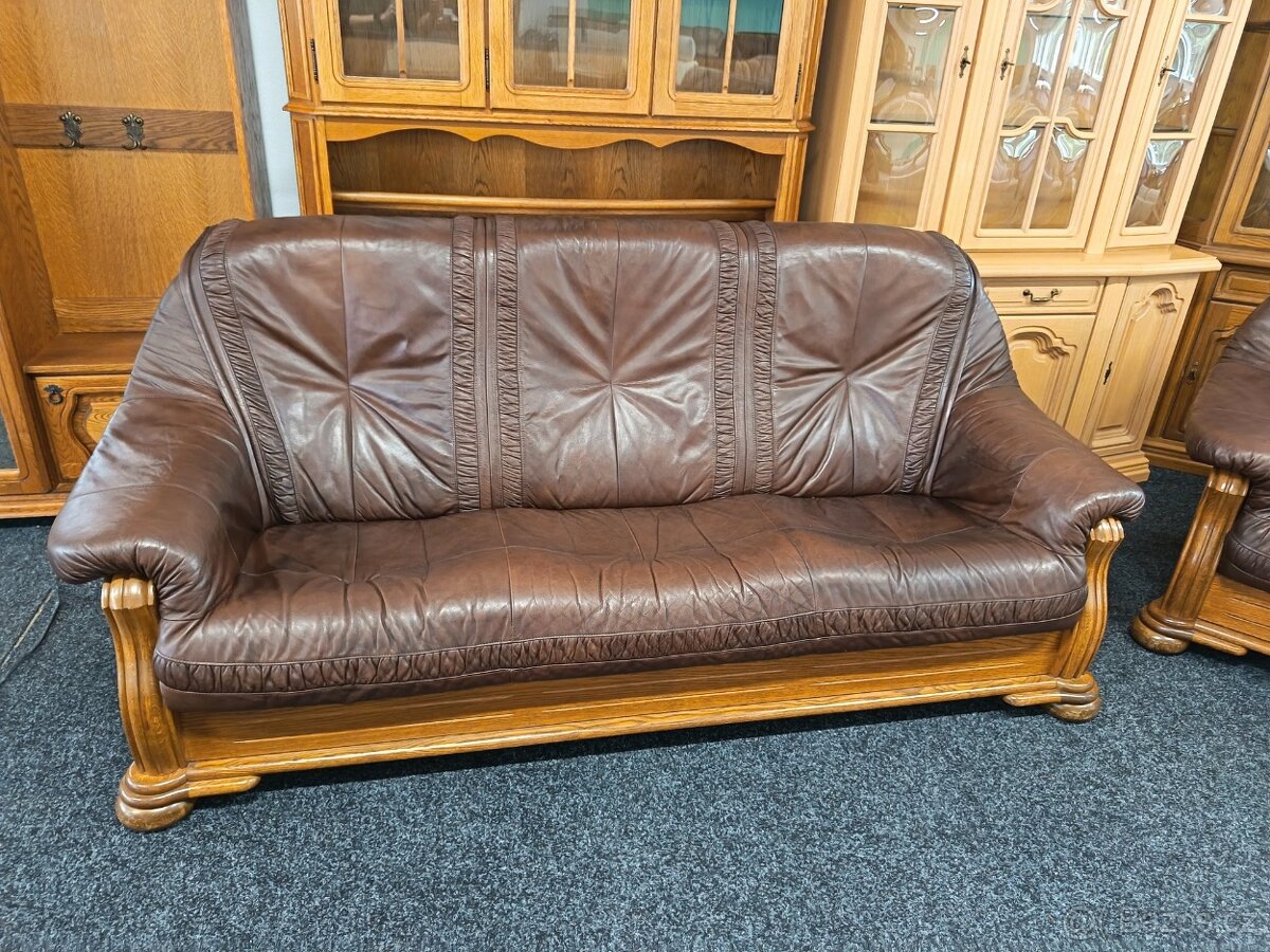 Sedací souprava 3 + 2 + 1 - kůže - 3