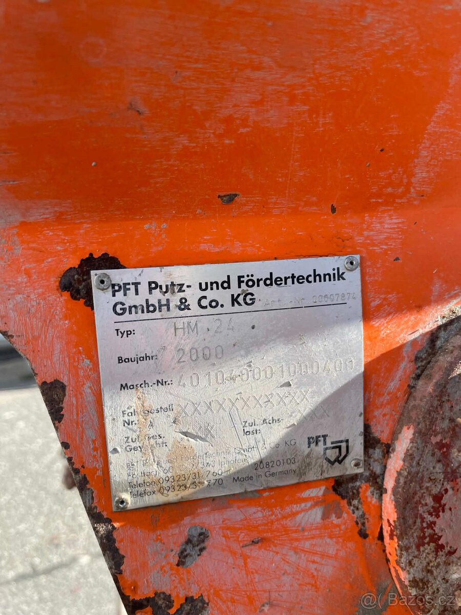 Kontinuální míchačka PFT HM 24, 2000, 400V - 3