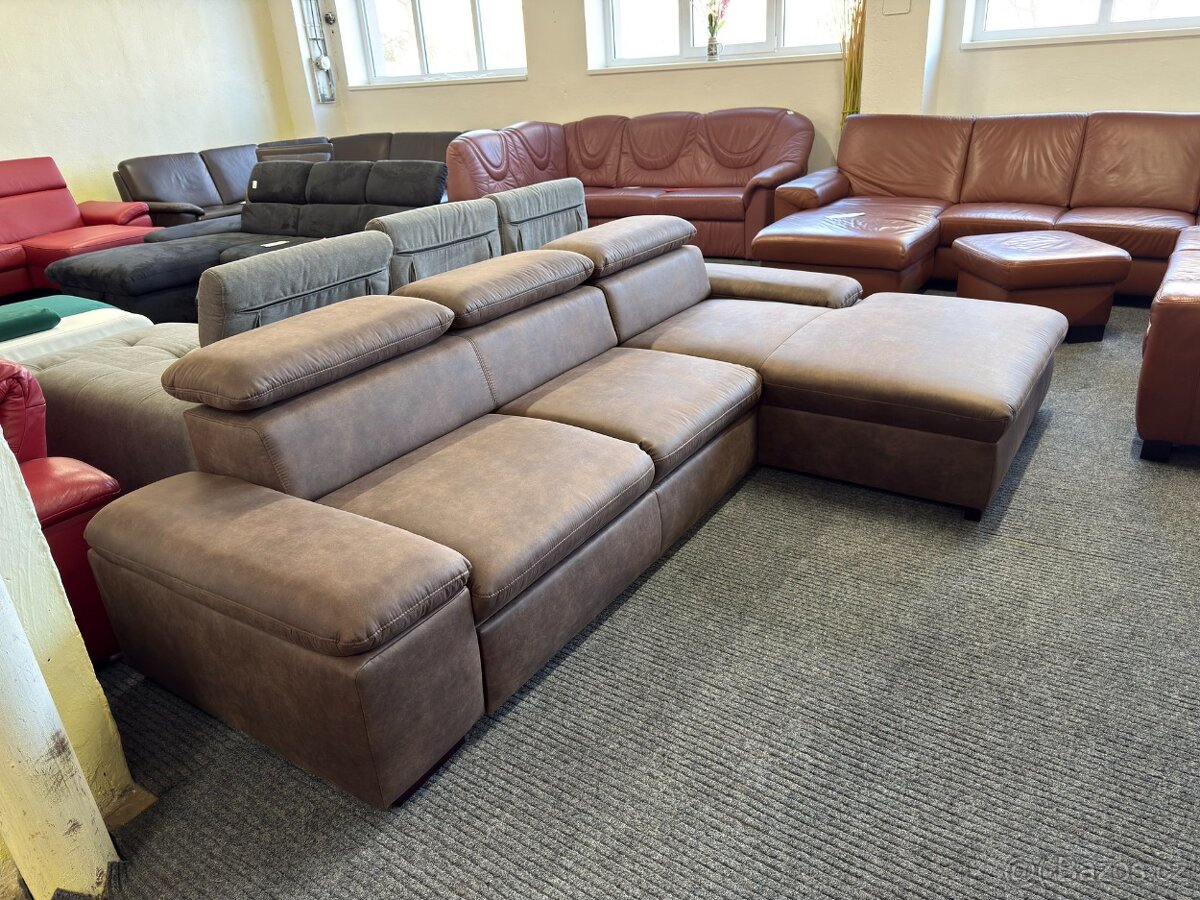 Sedací souprava rohová - rozkládací - NEPOUŽITÉ - 3