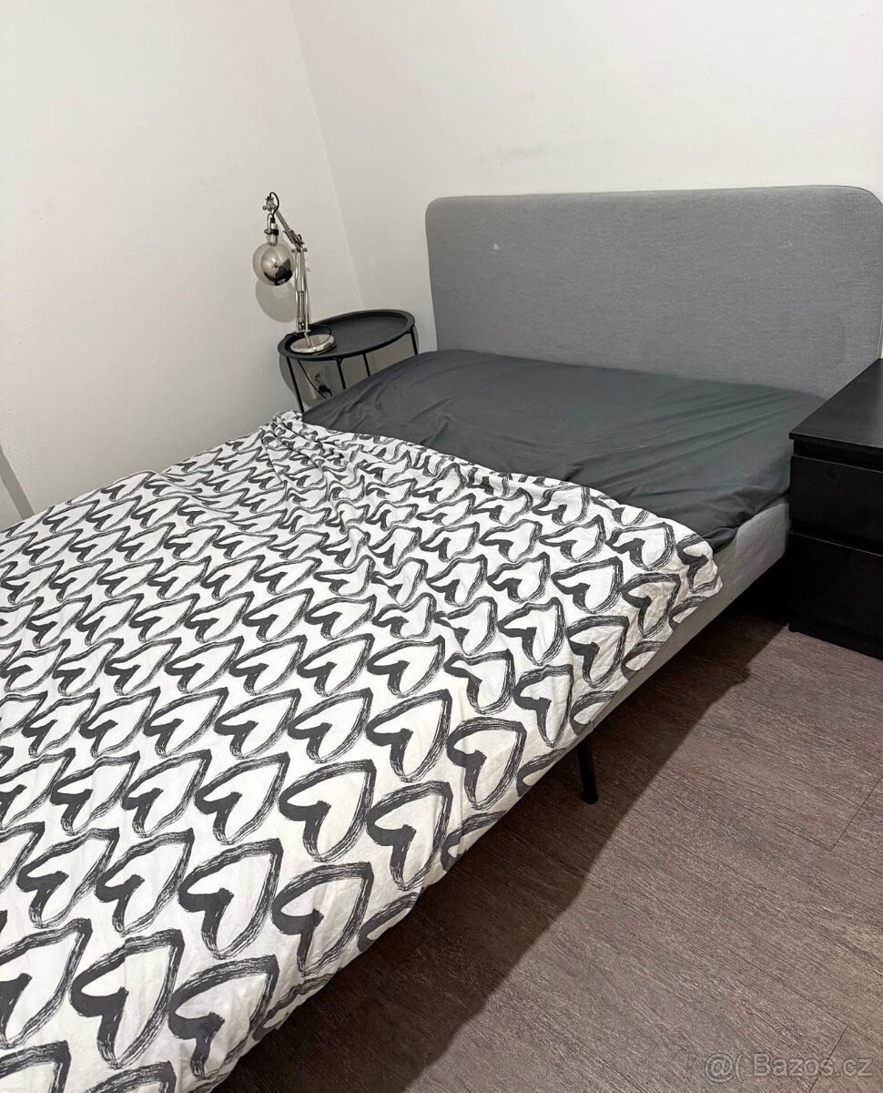 DOVOZ MOŽNÝ Čalouněný rám postele ikea 140x200 - 3