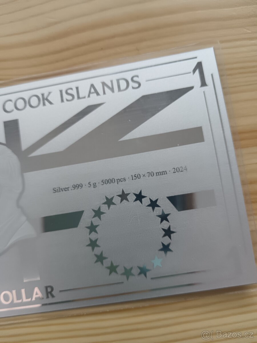 Stříbrná bankovka 5g Iron Maiden 999,9 - 3