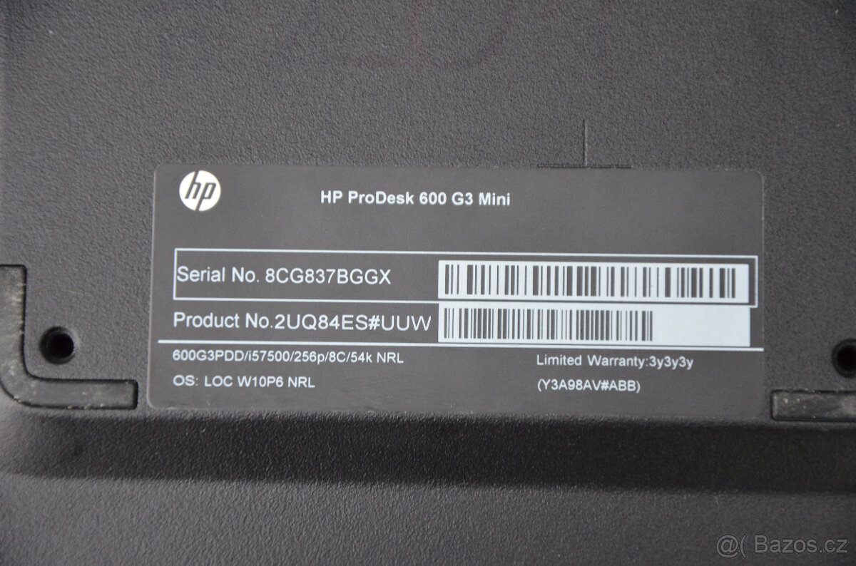 HP Prodesk 600 G3 Mini PC i5/16GB/SSD 256GB/záruka - 3