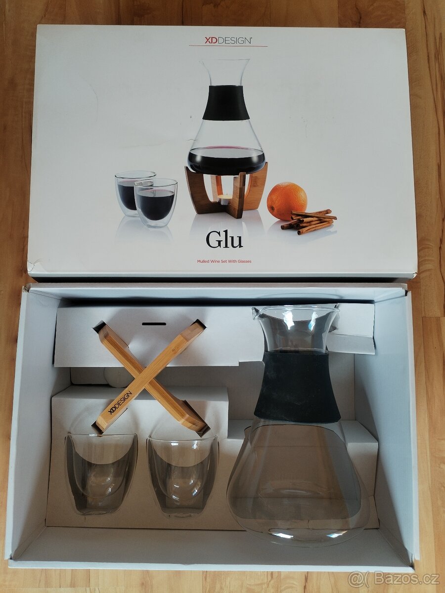 Džbán a sklenice na svařené víno, dárková sada - 3