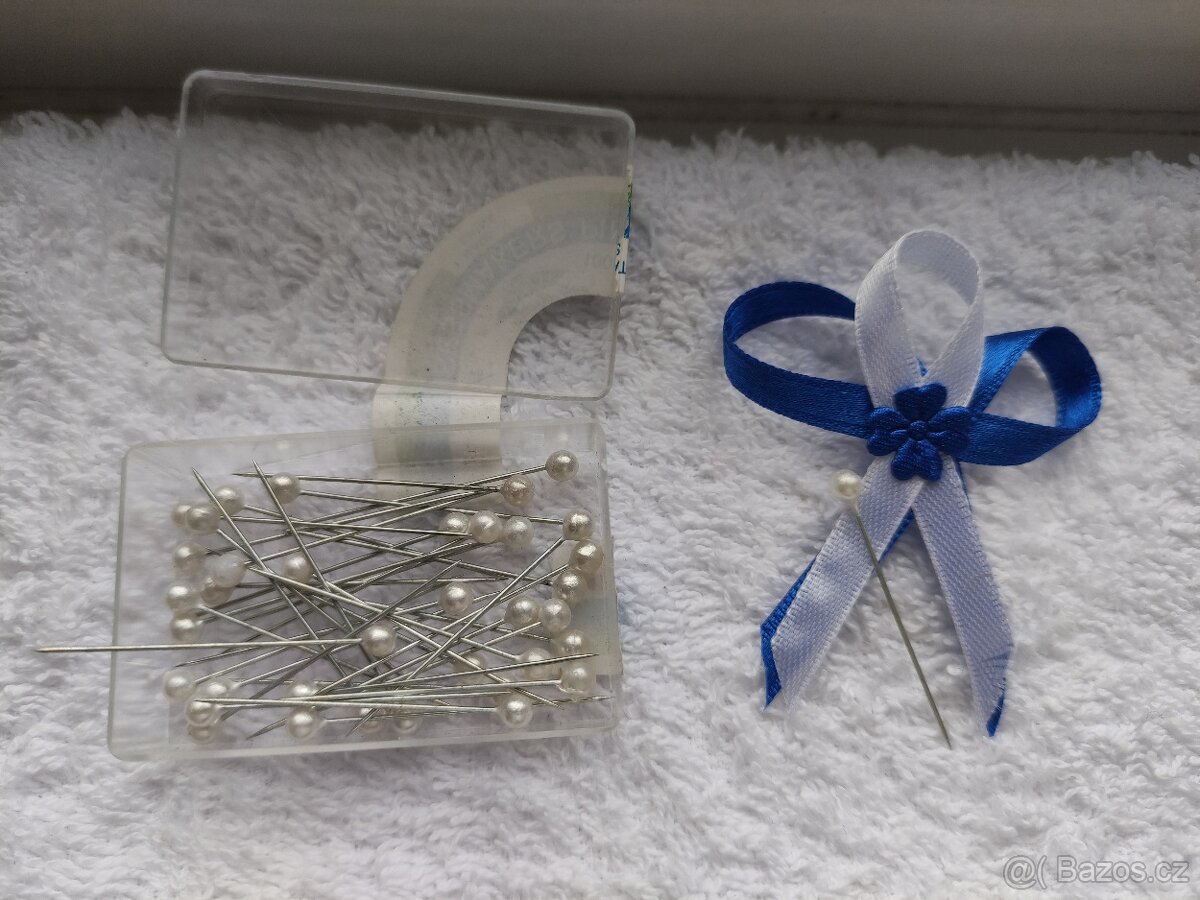 Svatební vývazky modrý - 3