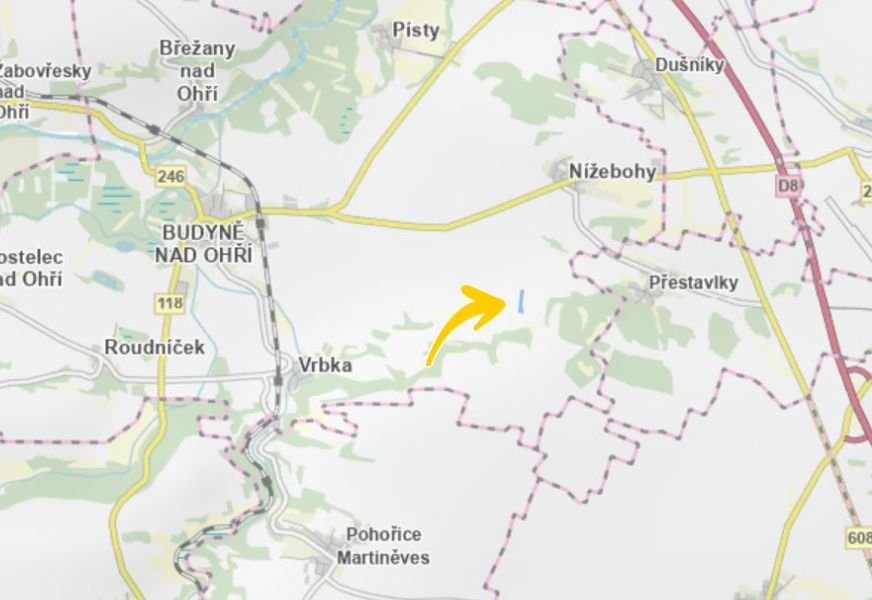 Prodej podílu 19/243 pole 482 m², Budyně nad Ohří - 3