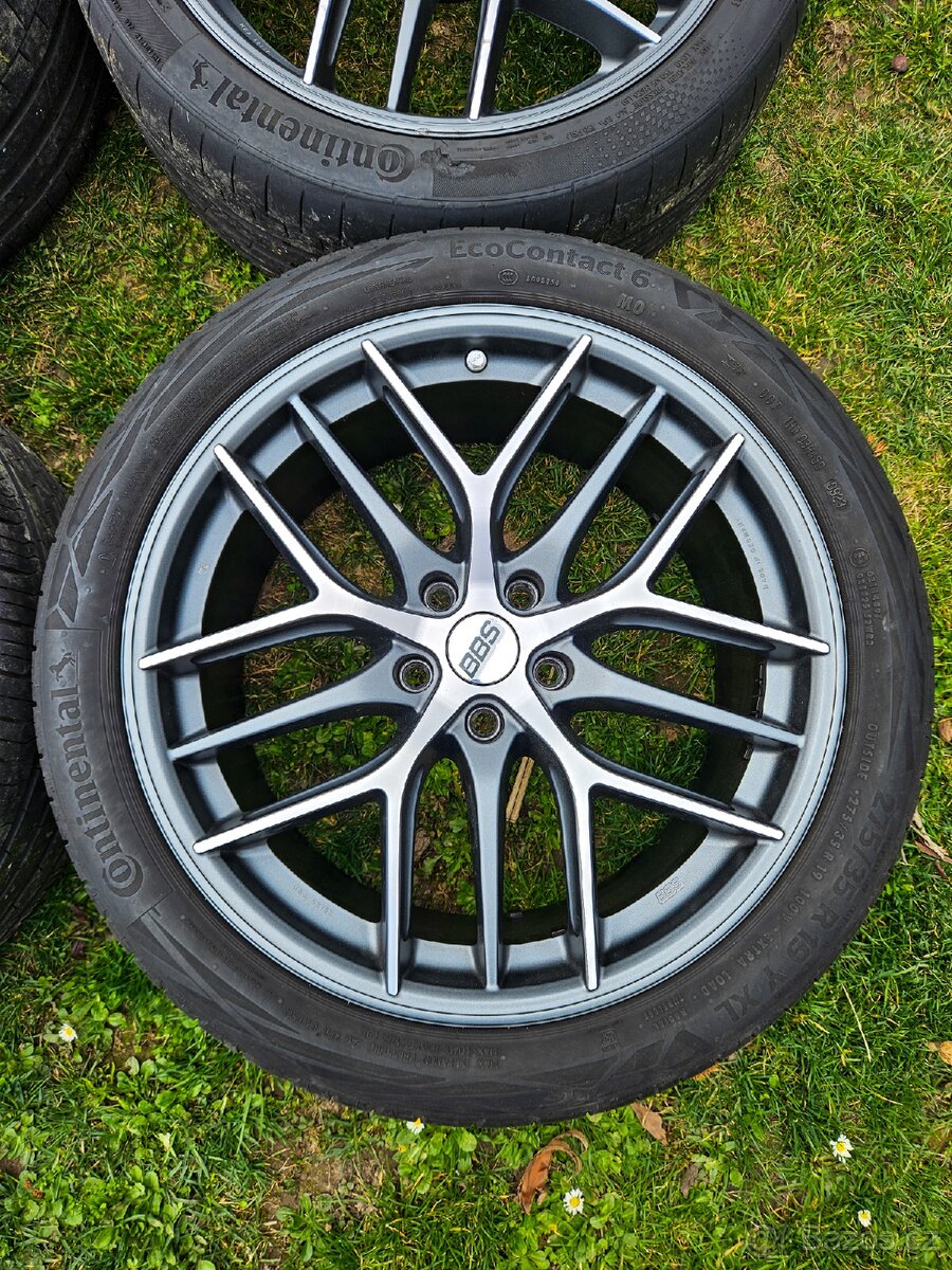 BBS CC-R R19 5x112 Graphite Diamondcut + TPMS - 3