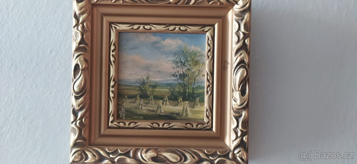 triptych miniatur (3 ks), Roman Bártík, olej - 3
