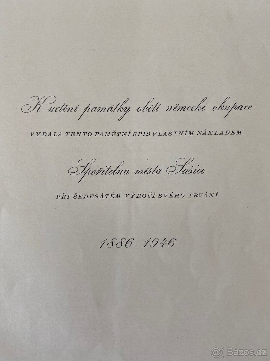 SUŠICKO ZA OKUPACE 1939–1945 - 3