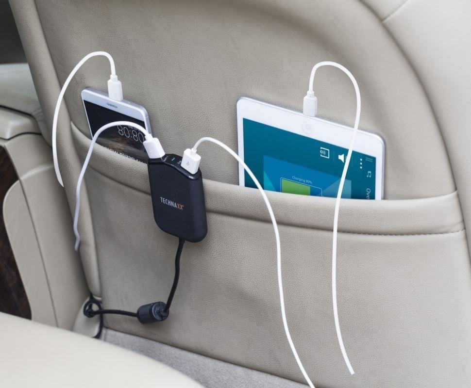 Technaxx Rodinná nabíječka do auta 4x USB (4x max. 2,4A), (T - 3