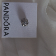 Pandora - korálek vločka + stopper - 3