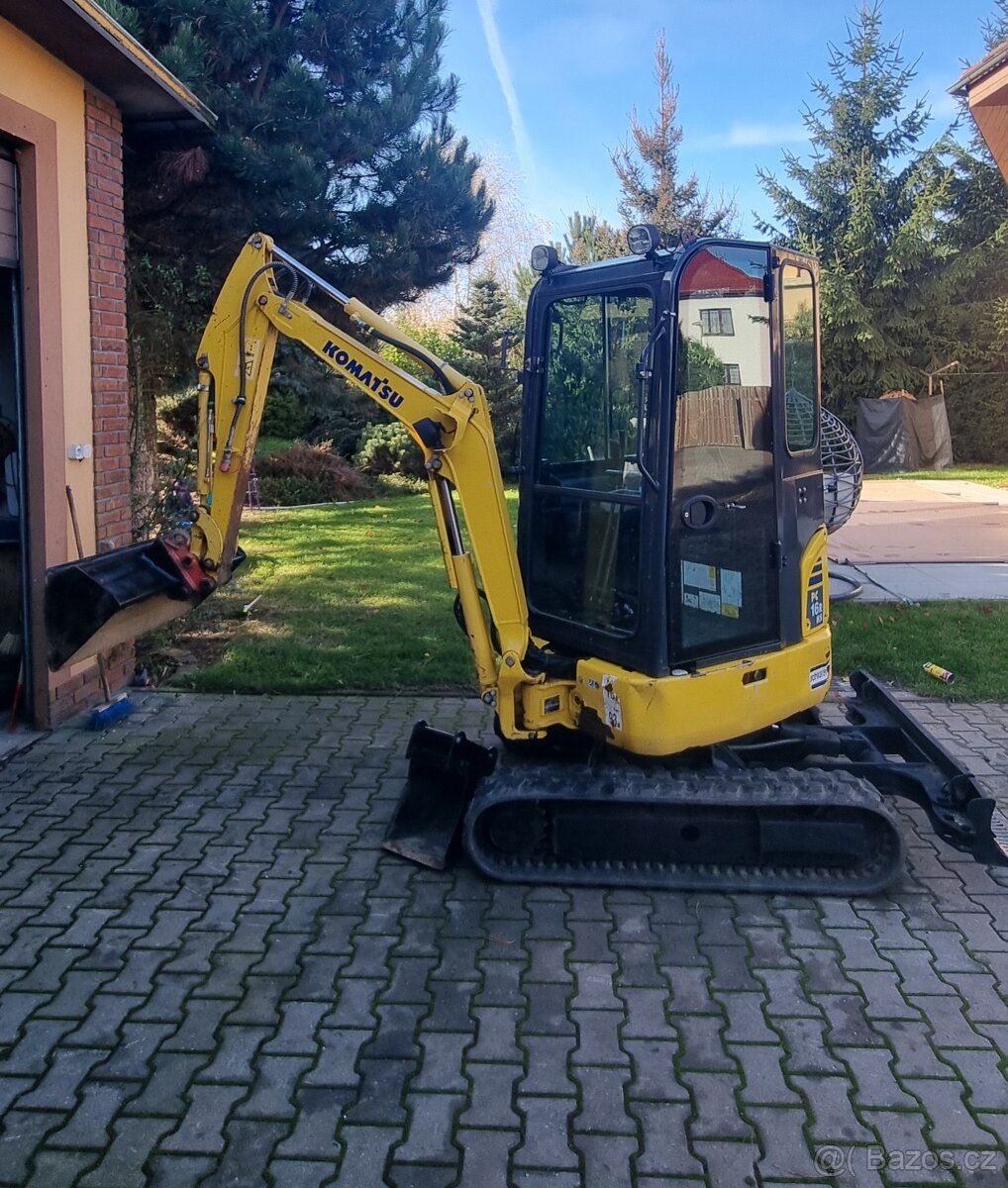 Minibagr Komatsu PC16R-3HS rok 2019 Svahovka + podkop - 3