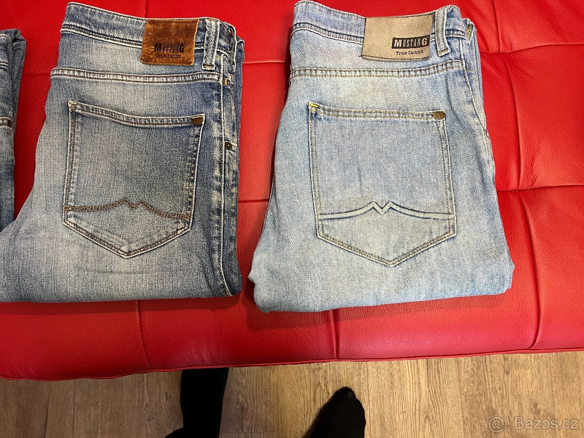 Jeans MUSTANG vel. 32/32, 4x džíny + dárek - 3